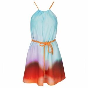 NWOT ✨ JONATHAN SIMKHAI SWIM ✨ ‘Odessa Sunset Print Mini Dress’ Ombré Mini Sz MD